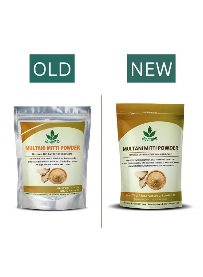 Havintha Natural Multani Mitti Powder for Face, Skin and Hair | Deep Cleansing and Oil Control | Soothing, Nourishing, Smoothening | Suitable For All Skin Types - 227 (Pack of 2) - Image 2