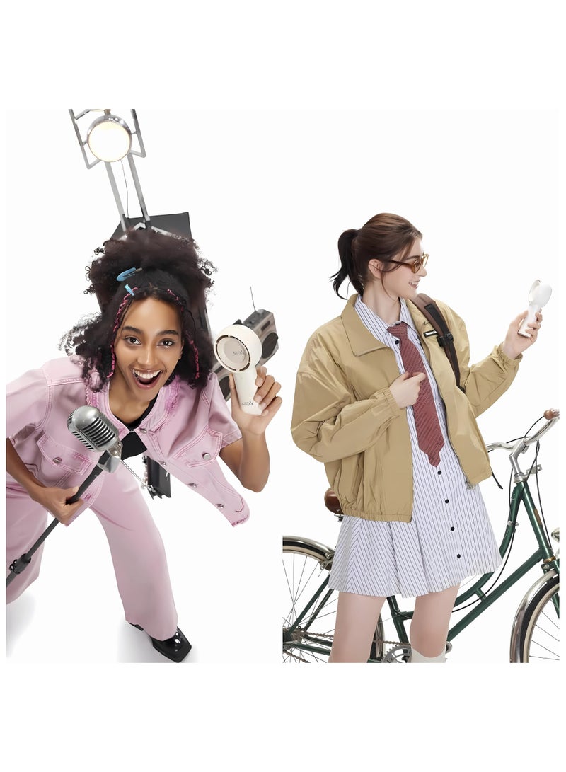 أريكسا مروحة أريكسا ميني توربو، سعة ٤٠٠٠ مللي أمبير/ساعة - مروحة يدوية قابلة لإعادة الشحن عبر USB بخمس سرعات | عمر بطارية يصل إلى ١٦ ساعة | مبرد شخصي صغير الحجم للسفر والمكتب والمنزل والاستخدام الخارجي - Image 3