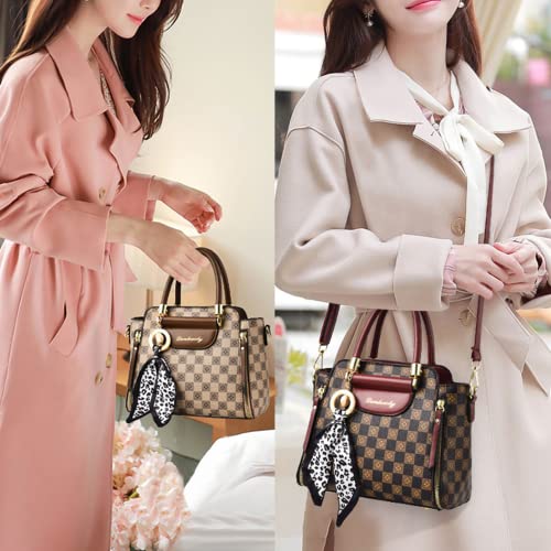 PHEVOS Women Handbags and Purse Tote Bags Ladies Satchel Shoulder Bag Retro Top Handle Hobo Purse - Image 2