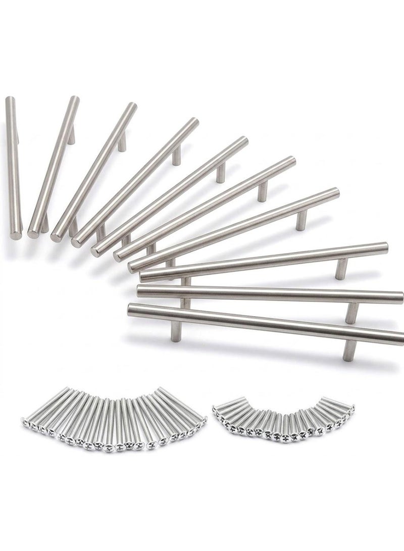 10 Pieces Stainless Steel T Bar Kitchen Cabinet Drawer Pull Handle Hole Spacing - Image 2