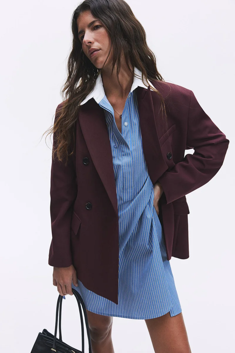H&M Cotton twill shirt dress
