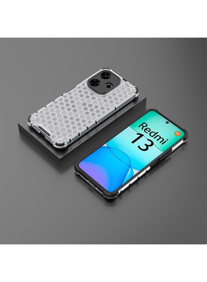 اس-توب جراب هاتف Redmi 13 4G مقاوم للصدمات على شكل خلية النحل - Image 3