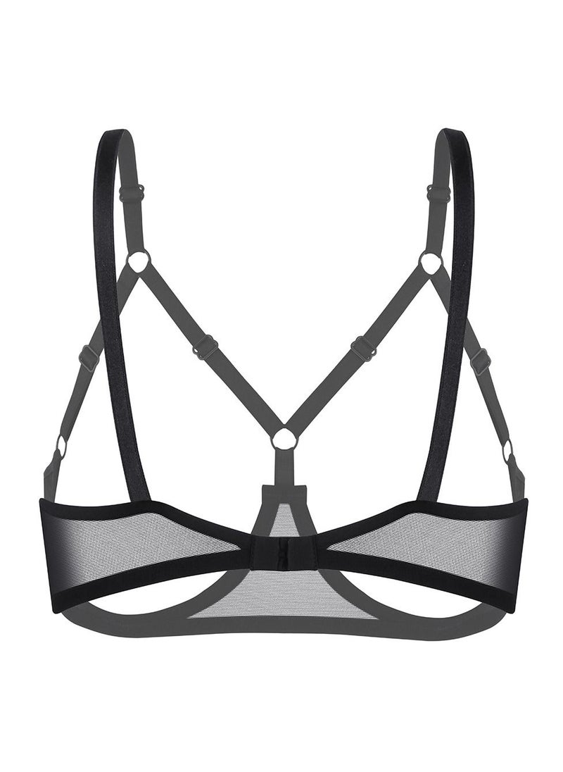 Laceland - Elastic Mesh Bondage Bra - Image 1