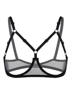 Elastic Mesh Bondage Bra