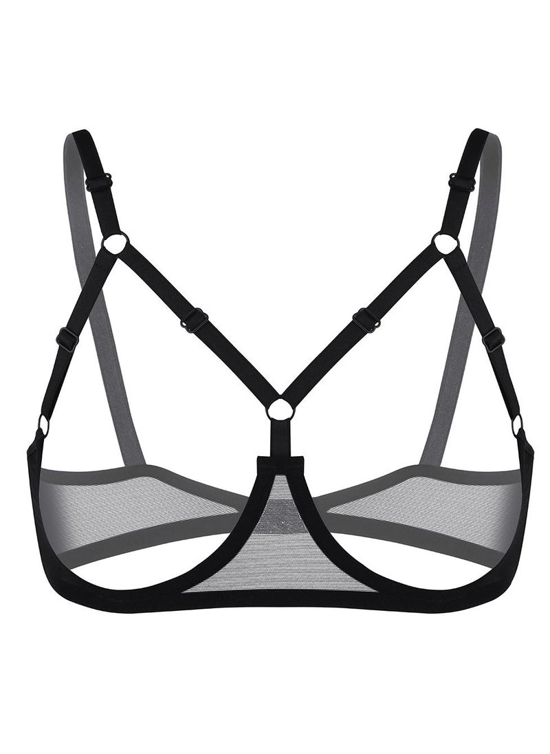 Laceland - Elastic Mesh Bondage Bra - Image 1