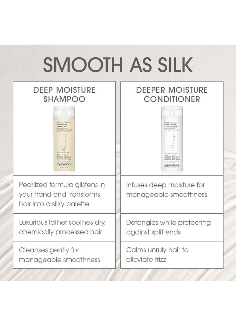 جيوفاني شامبو مرطب عميق ناعم كالحرير 250 مل + بلسم ناعم كالحرير 250 مل - Image 3