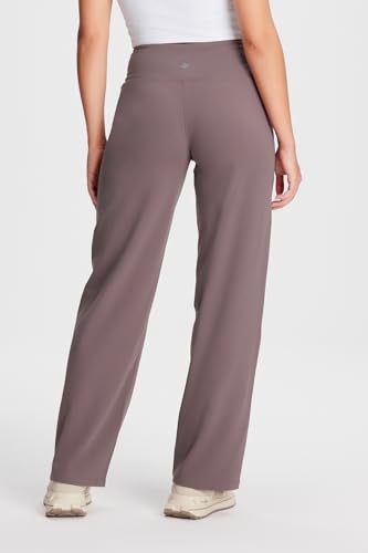 Yogipace Petite Womens Wide Leg Yoga Pants with Pockets High Rise Stretch Travel Casual Lounge Sweatpants27TaupeSize M - Image 3