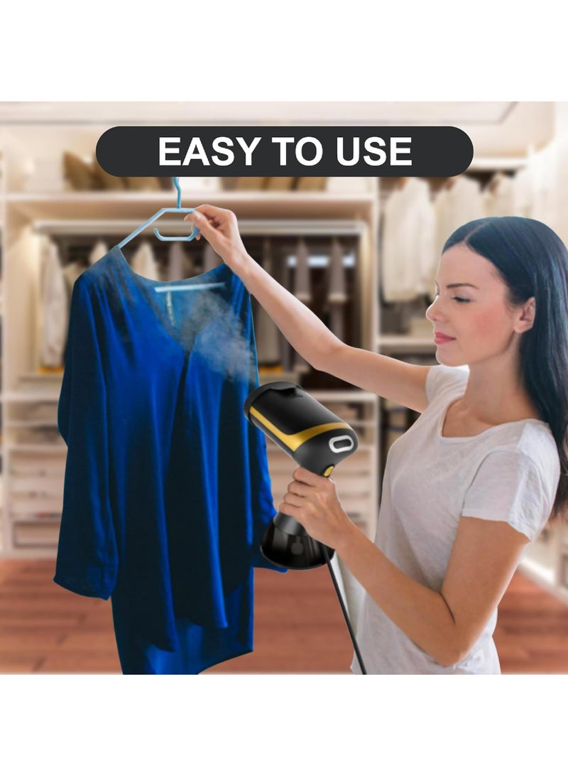 روك بو مكواة بخار للملابس - مصنوعة من مواد عالية الجودة - مكواة بخار للملابس بقوة 1500 واط - مزيل تجاعيد متعدد الأغراض لجميع أنواع الملابس مع قفاز كي مجاني - Image 4