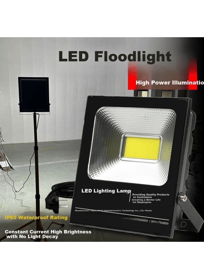 Thermarest Led Floodlight Outdoor Lighting Super Bright Spotlight Worksite Stadium Portable Wired 220v Plug-in Work Light - Image 1