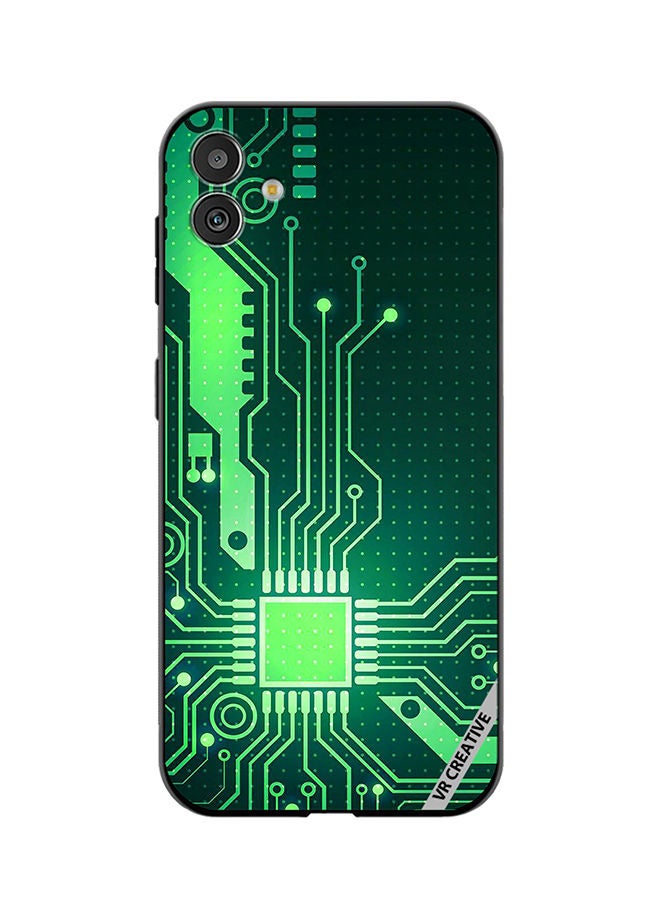 VR CREATIVE Protective Case Cover For Samsung Galaxy M13 5G Circuit Design Multicolour - Image 1