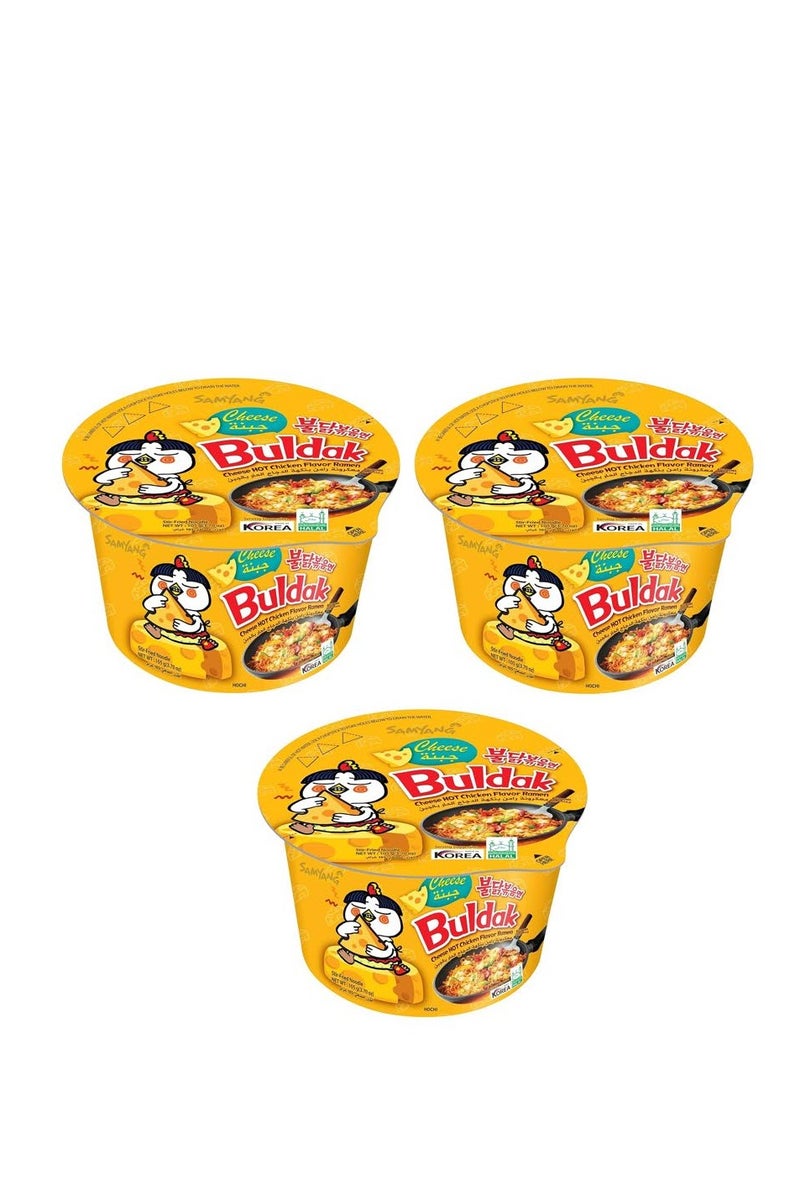 Samyang Samyang Hot Chicken Flavour Ramen Noodles Buldak Cheese 3 *105G - Image 1