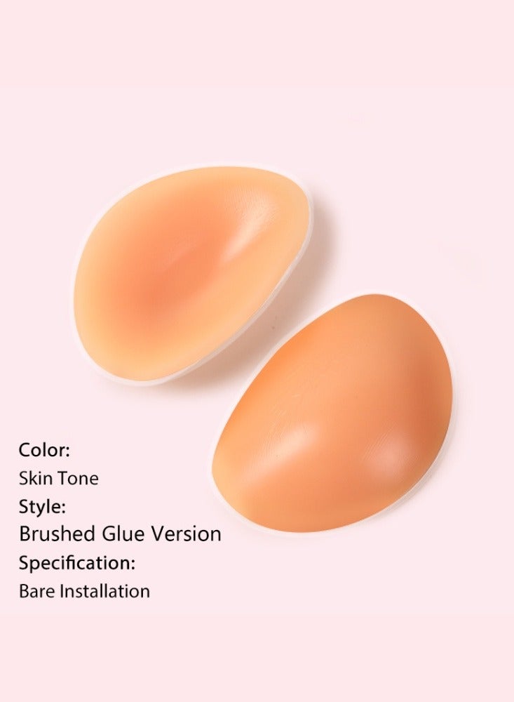 Silicone Bra Pads Breast Covers Reusable Ultra Thin Breast Shields Silicone Enhancers Push-Up & Sweat-Proof 1 Pair - Image 2