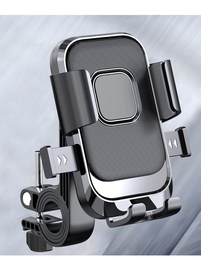 OMEVE Riding Essential! Universal Anti-Vibration Metal Holder for Motorcycles, Electric Bikes and Bicycles, One-Hand Operation, Free Switching between Horizontal and Vertical, Compatible with 4.7-7.2 Inch Phones - Image 4
