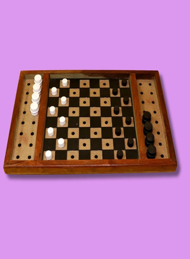 TORCHIT Tactile Draughts Game with Braille Markings - Classic Board Game for The Blind and Visually Impaired - Image 5