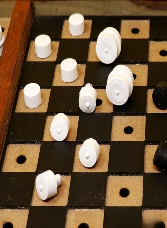TORCHIT Tactile Draughts Game with Braille Markings - Classic Board Game for The Blind and Visually Impaired - Image 4