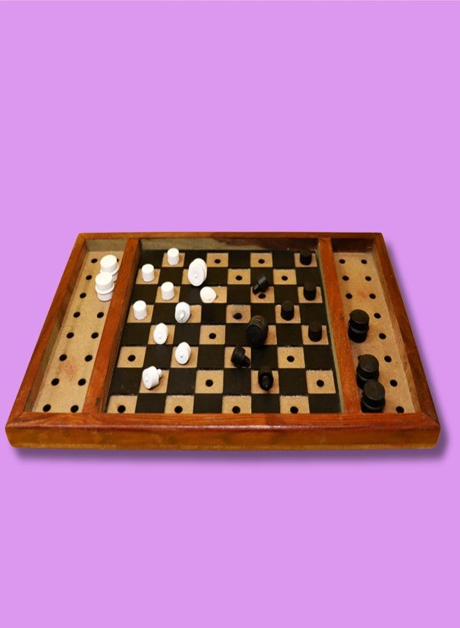 TORCHIT Tactile Draughts Game with Braille Markings - Classic Board Game for The Blind and Visually Impaired - Image 3