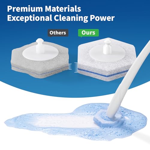 oshang Toilet Cleaner Refills, Toilet Refill Pads, Disposable Toilet Brush Heads for Toilet and Bathroom Cleaning, Compatible with Clorox Toilet Brush (32 Count) - Image 5