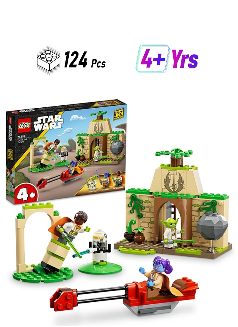 ليغو Star Wars Tenoo Jedi Temple 75358 Building Toy Set; Fun Gift Idea; Starter Kit For Kids Aged 4+, Featuring Easy, Playful Builds, Plus Lys Solay, Kai Brightstar And Master Yoda Characters (124 Pieces)