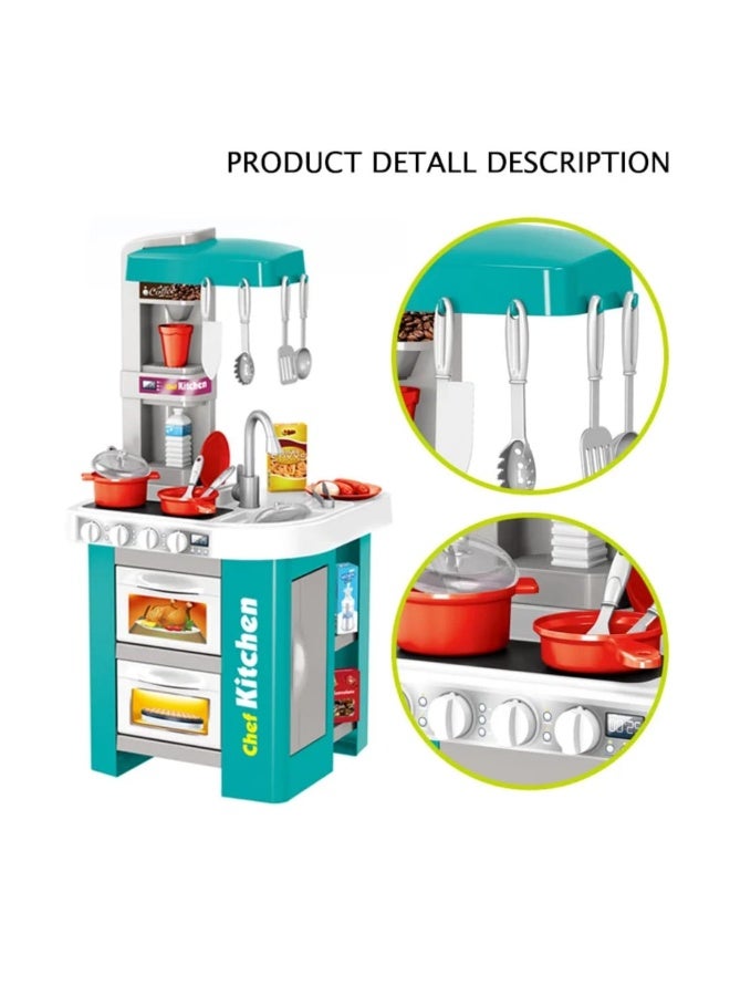 لعبة مطبخ أطفال متكامل 49 قطعة - Image 3