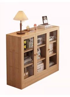 keke Multi-Layer Storage Bookshelf Rack Stylish Living Room Home Storage with and Transparent Door  - Image 1