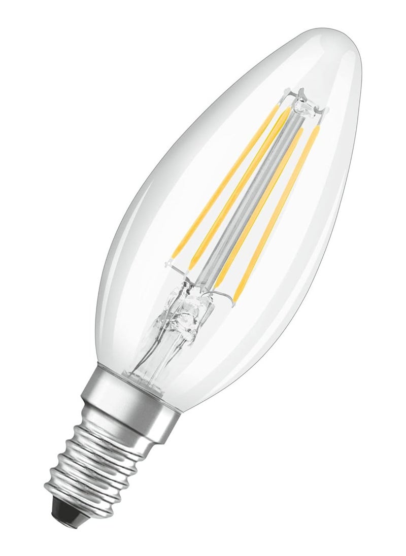 Osram Osram Dimmable E14 Candle light Clear LED Retrofit Classic B 4W Warm White 2700K  - Image 2