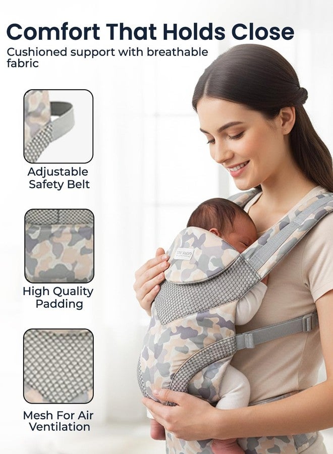 POLKA TOTS Premium Baby Carrier for 0 to 3 Year Baby | Ergonomic Carry Bag for Babies & Toddlers with Adjustable Shoulder and Waist Straps | Kangaroo Carrying bag for New born to 3 Years with Extra Cushioned M Shape Seating Position (Up to 20KGs) - Image 2