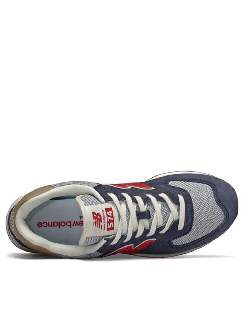 New Balance 574 Classic Colorblock Sneakers Dark Blue  - Image 3