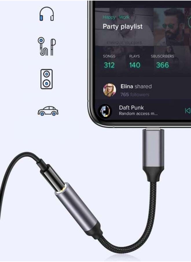 Yesido YESIDO YAU21 Lightning to 3.5mm Audio Converter for iPhone  - Image 2