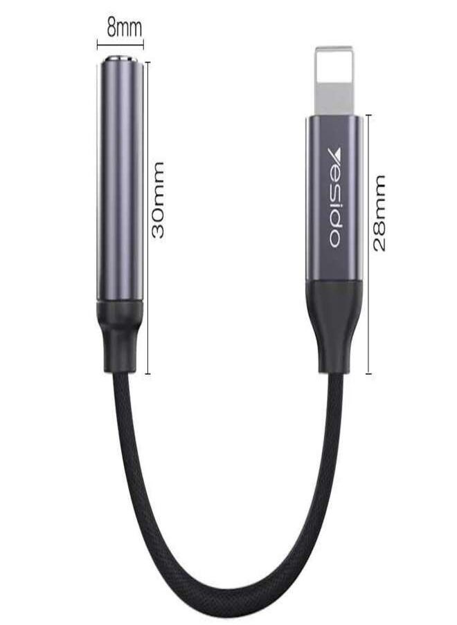 Yesido YESIDO YAU21 Lightning to 3.5mm Audio Converter for iPhone  - Image 4
