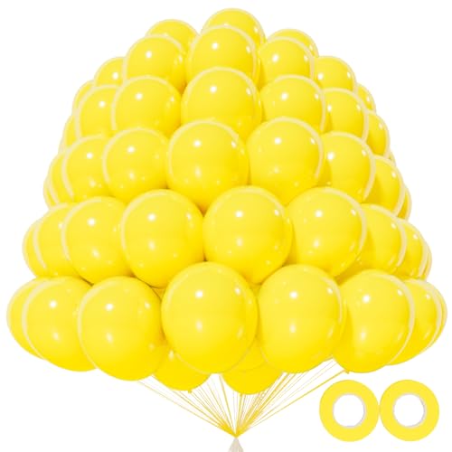 KAWKALSH 200pcs Yellow Balloons 5 Inch Small Mini Latex Balloons for Party Birthday Baby Shower Anniversary Festival Arch Garland Decoration - Image 1