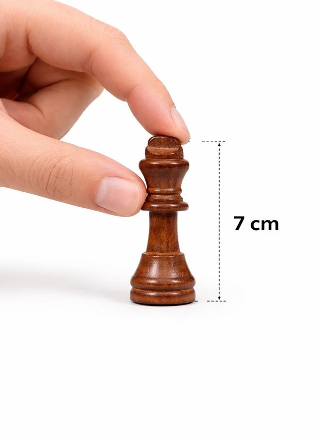 Runhunt Wooden Chess Coins Set, 32 Pieces Tournament Chess Pawns for Men, Women & Kids, Ideal for Practice & Tournament Games - Image 4