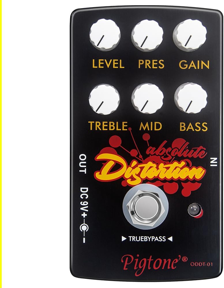 pigtone Guitar Effect Pedal Overdrive Distortion DC 9V True Bypass Classical Electronic Pedal - Image 3