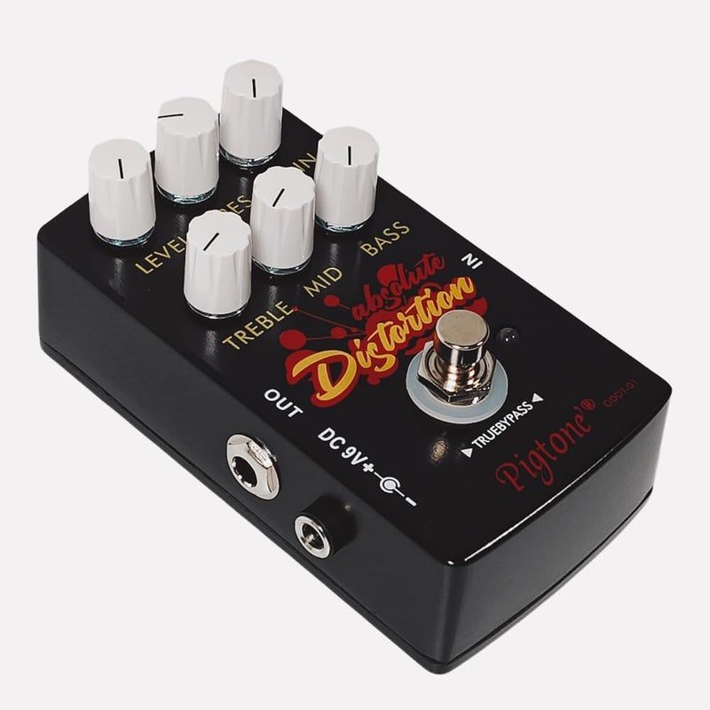 pigtone Guitar Effect Pedal Overdrive Distortion DC 9V True Bypass Classical Electronic Pedal - Image 1