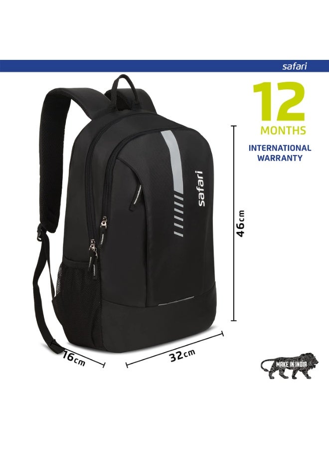 Safari Flash Medium 26L Water Resistant Polyester Casual Standard Backpack - Black - Image 2
