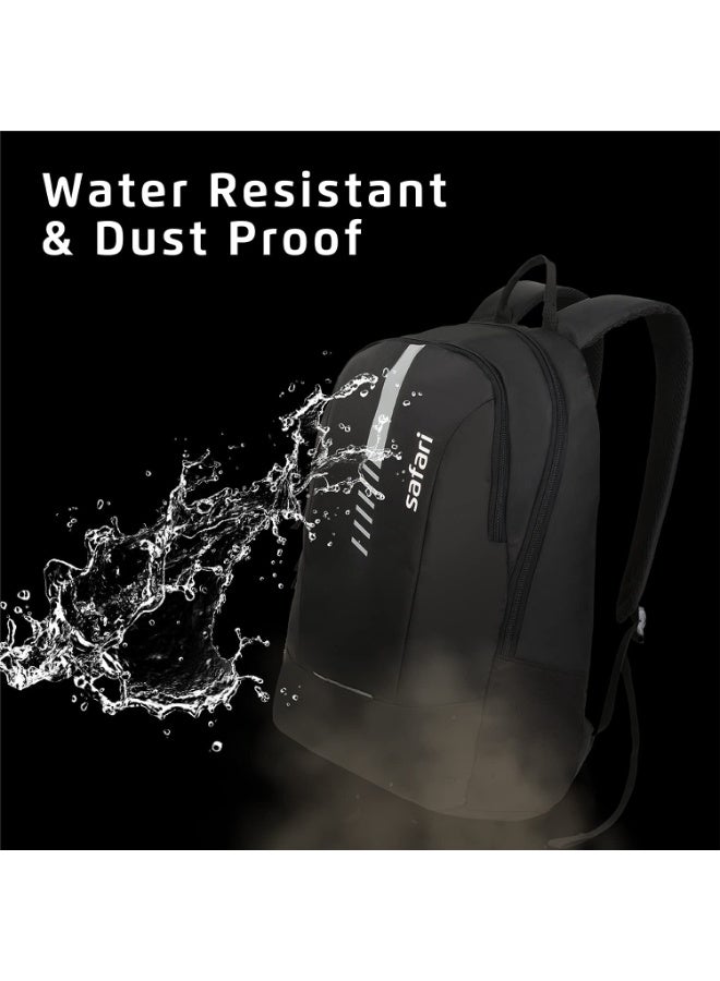 Safari Flash Medium 26L Water Resistant Polyester Casual Standard Backpack - Black - Image 4