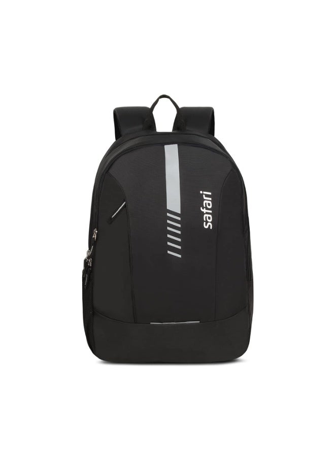 Safari Flash Medium 26L Water Resistant Polyester Casual Standard Backpack - Black - Image 1