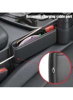 NajmStyle Universal Car Gap Organizer Expandable Storage Bag (1 Pair) for Cup Holders & Dashboard  - Image 3