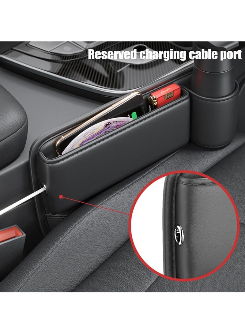 NajmStyle Universal Car Gap Organizer Expandable Storage Bag (1 Pair) for Cup Holders & Dashboard  - Image 3
