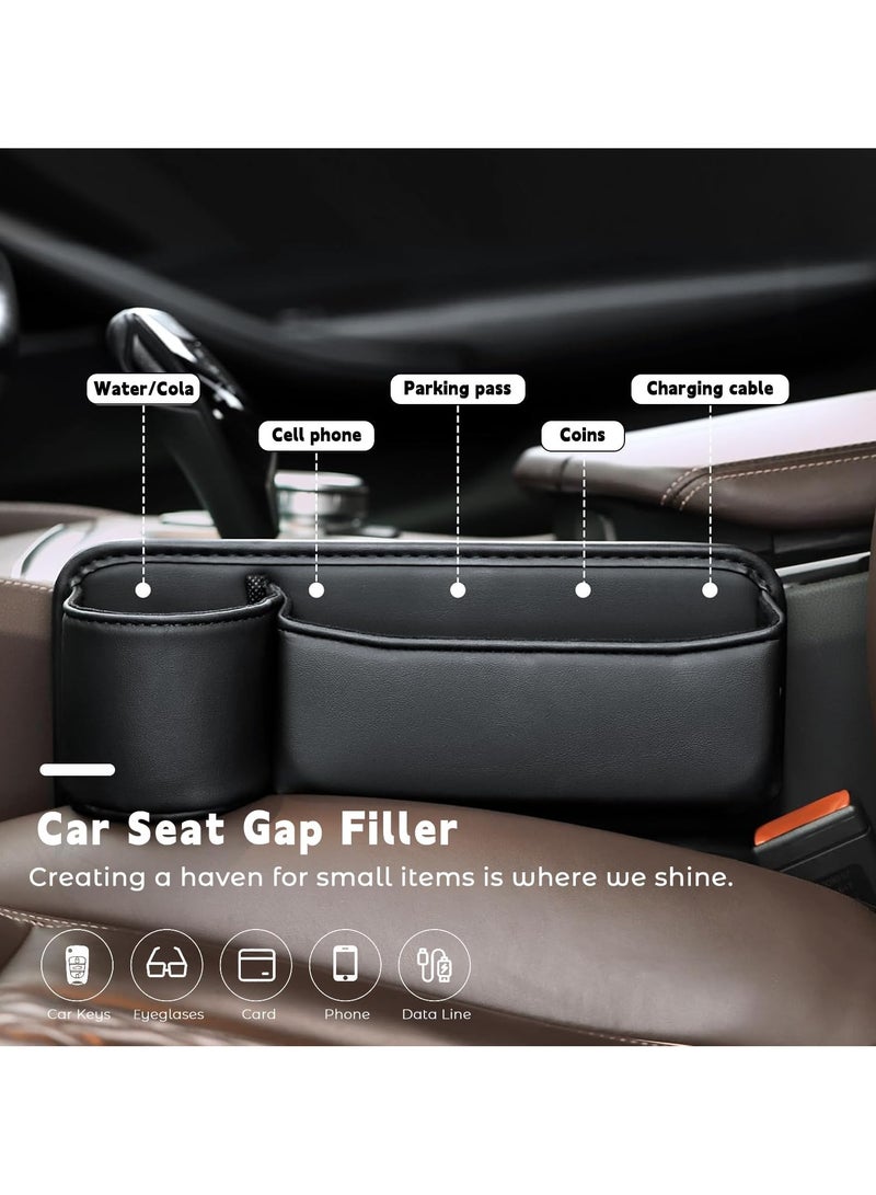 NajmStyle Universal Car Gap Organizer Expandable Storage Bag (1 Pair) for Cup Holders & Dashboard  - Image 5
