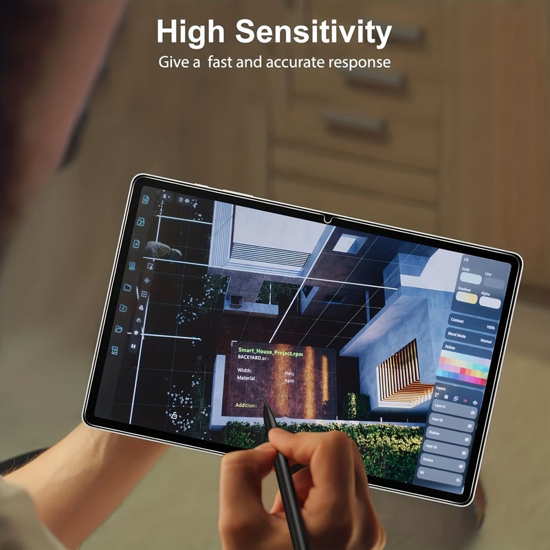 2 Pack HD Tempered Glass Screen Protector For Samsung Galaxy Tab S10 Lite 10.9 Inch 2025 Compatible With Galaxy Tab S10 FE Scratch Resistant High Responsiveness S Pen Compatible Easy Installation - Image 4