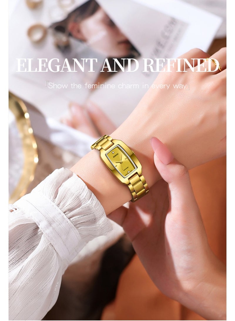 BINBOND Women's Steel Strap Quartz Watch Waterproof Elegant Watch Ladies Gifts - Image 1