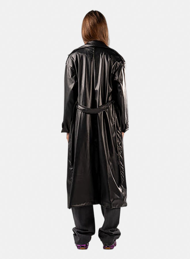 ASTK Double Breast PU Coat - Image 3