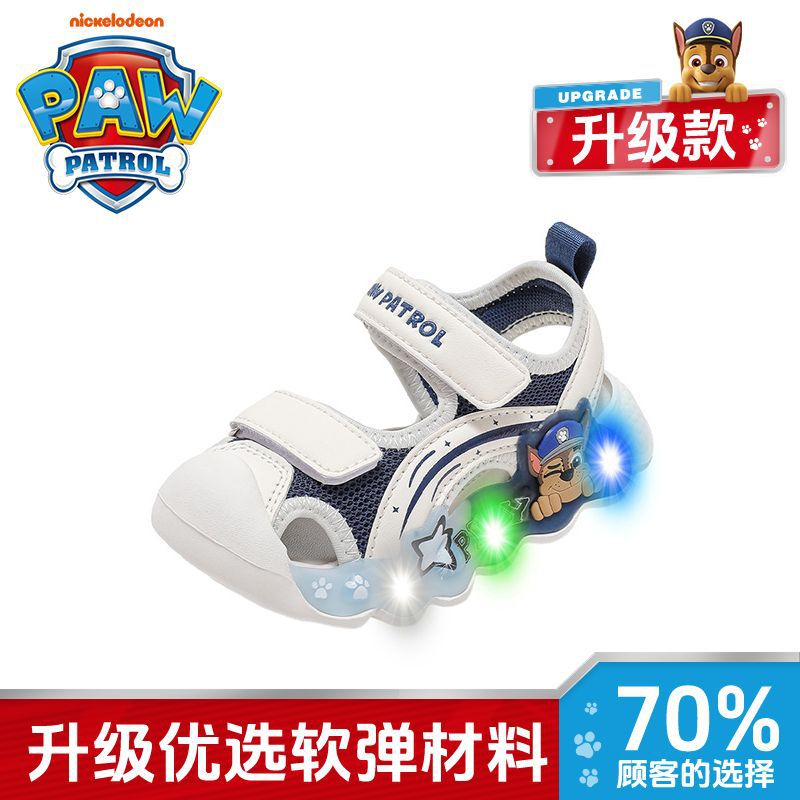 Wang Wang Team Children'S Shoes 2025 Summer Popular Boys Non-Slip Breathable Fashion Glitter Shoes Girls Covered Toe Anti-Collision Sandals - Image 1