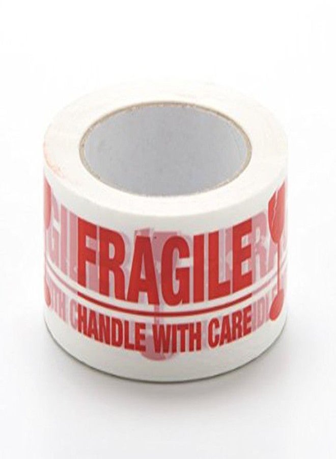 Webshoppers "Fragile Handle with Care" Printed Packing Tape 2 inch/48 mm x 65 m - Image 1