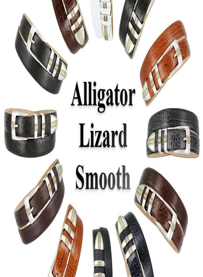 بيلتس.كوم حزام ميلان الإيطالي المصنوع من جلد العجل الأصلي، حزام رسمي أنيق للجولف، عرضه 1-1/8 بوصة (30 مم) (بني ناعم، 52) - Image 3