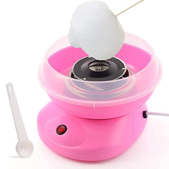 DHYANI DHYANI Electric Sugar Floss Cotton Candy Maker Machine For Birthday Parties Candy Floss Machine with Detachable Splash Guard 10 Bamboo Sticks Cotton Candy Maker Easy to use for Kids  - Image 3