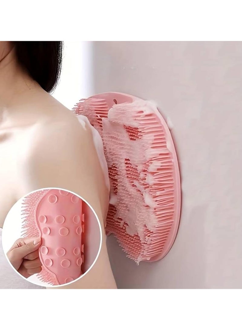 Silicone bath brush, Foot scrubber, Bath mat, Exfoliating brush, Dead skin remover, Massage pad, Silicone scrubber for bathroom, Non-slip massage pad - Image 1
