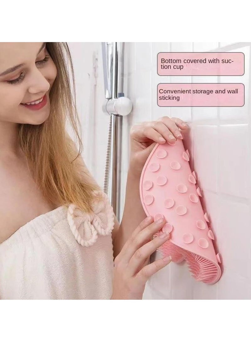 Silicone bath brush, Foot scrubber, Bath mat, Exfoliating brush, Dead skin remover, Massage pad, Silicone scrubber for bathroom, Non-slip massage pad - Image 4
