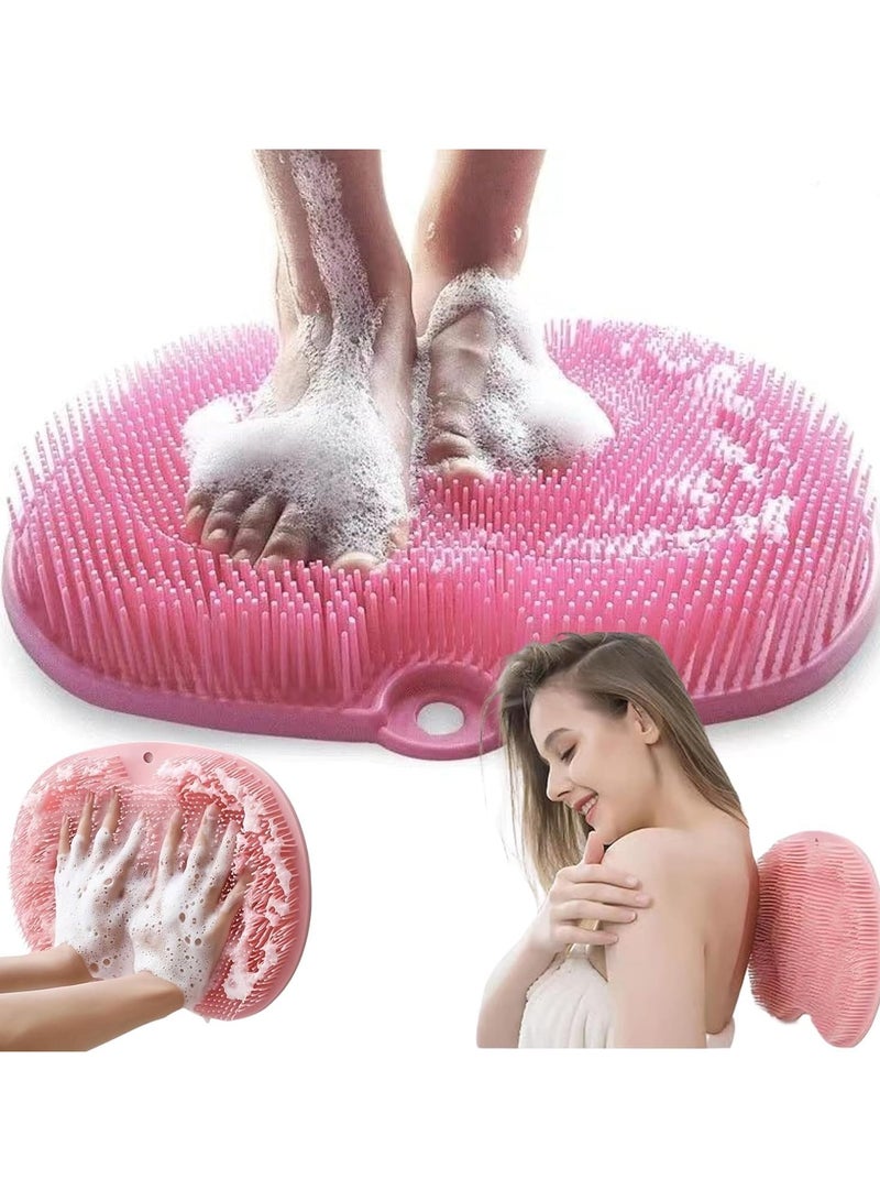 Silicone bath brush, Foot scrubber, Bath mat, Exfoliating brush, Dead skin remover, Massage pad, Silicone scrubber for bathroom, Non-slip massage pad - Image 5