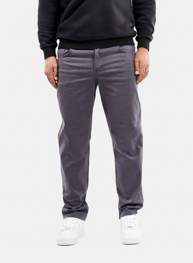Men'S Gray Gabardine Pants